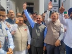 Sukhu said neither the BJP nor its Himachal Pradesh unit had the right to disrespect the National Anthem and asserted that people would “never forgive” such conduct. (Deepak Sansta/HT)