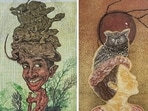 Woodcut artworks — Slow Buddies, Heavy Burden and Inner Wisdom