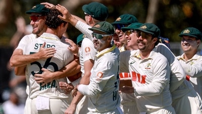 Mitchell Starc ran through the Bangladeshi batting on day one. (AFP)