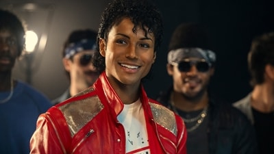 Jaafar Jackson as Michael Jackson in a scene from Michael. (Glen Wilson/Lionsgate via AP) (Lionsgate via AP)