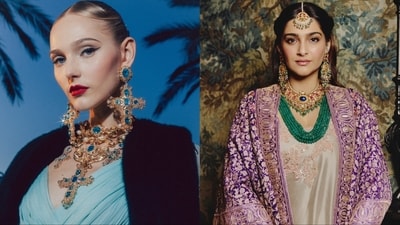 (L-R) Dolce and Gabbana's Alta Moda 2026 showcase, Sonam Kapoor (Instagram) (L-R) Dolce and Gabbana's Alta Moda 2026 showcase, Sonam Kapoor (Instagram)