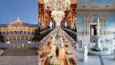 The palace in the shape of a scorpion: Here's a virtual tour of the magnificent Taj Falaknuma Palace in Hyderabad. (Pics: Tripoto.com, Facebook/ nizamsofthedeccangroup and Tajhotels.com) The palace in the shape of a scorpion: Here's a virtual tour of the magnificent Taj Falaknuma Palace in Hyderabad. (Pics: Tripoto.com, Facebook/ nizamsofthedeccangroup and Tajhotels.com)