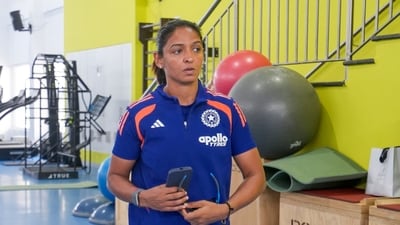Bengaluru: Indian women cricket team captain Harmanpreet Kaur during a training session at the BCCI Centre of Excellence, in Bengaluru, Karnataka, Sunday, Aug. 9, 2026. (PTI Photo/Shailendra Bhojak)(PTI08_09_2026_000255B) (PTI)