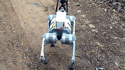 Advanced four-legged robotic dog with artificial intelligence to track the movement of wild animals in the Seshachalam forest ranges