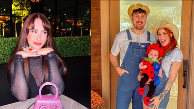 Leah Ashe (L) and Megan Plays with her ex-husband and child (R) (Leah Ashe Instagram and MeganPlays Instagram ) Leah Ashe (L) and Megan Plays with her ex-husband and child (R) (Leah Ashe Instagram and MeganPlays Instagram )