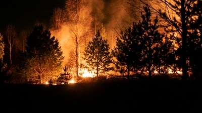 Wildfire burning in Mabton, Yakima County, WA. Wildfire burning in Mabton, Yakima County, WA.