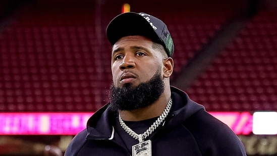 Buffalo Bills defensive tackle Ed Oliver arrives for an NFL football game against the Houston Texans, Nov 20, 2025.