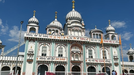 The Nanaksar Gurdwara Gursikh Temple in northeast Edmonton, Alberta, Canada, on Friday, Aug. 21, 2026. (AP)