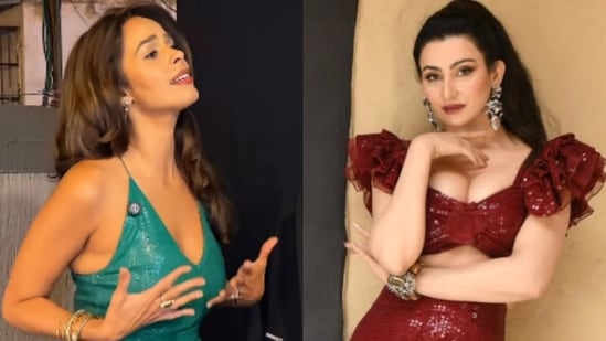 Mallika Sherawat hits back at Shalini Passi for calling her dress fake.