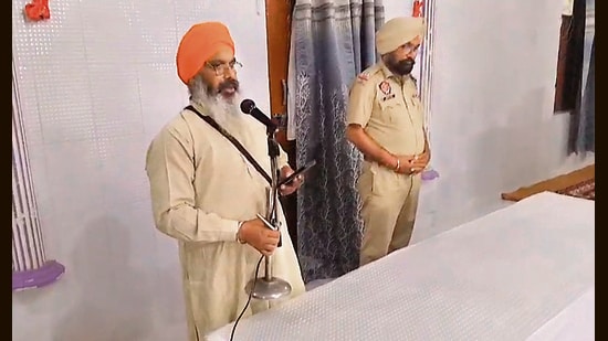 Under the initiative, village granthis (priests) are making public announcements through gurdwara loudspeakers to raise awareness about anti-social elements targeting vulnerable adolescents. (HT)