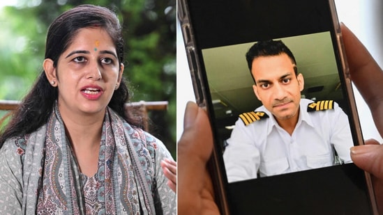 Ritu Pant, wife of Indian merchant navy captain Ajay Pant, who remains in custody in Britain over sanctions-related offences linked to an alleged Russian 'shadow fleet' oil tanker,(AFP)