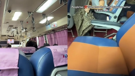 An Indian woman admired South Korea’s public transport and said people’s civic sense kept buses clean and damage-free.