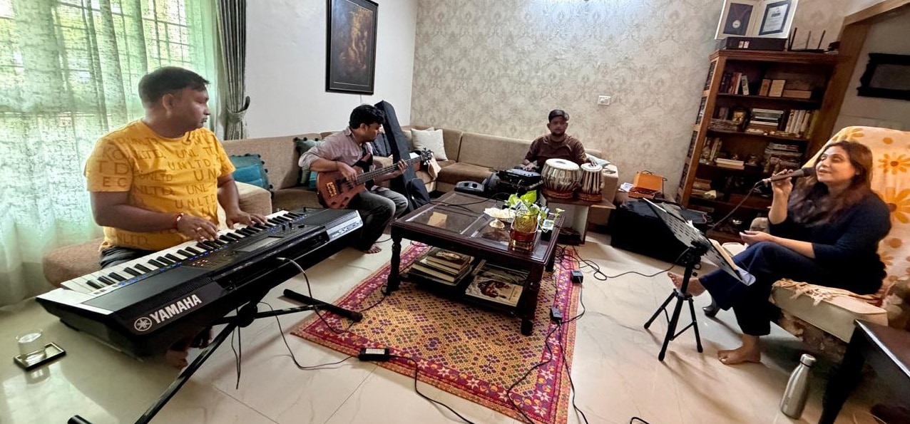 Dr Prabha Srivastava during the rehearsal ahead of the show Dr Prabha Srivastava during the rehearsal ahead of the show