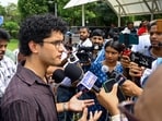 File photo of CJP Spokesperson Saurav Das speaking to media at Supreme Court premises, in New Delhi.
