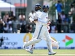India's captain Shubman Gill (R) and teammate Devdutt Padikkal run between the wickets during the first day of the second Test cricket match India's captain Shubman Gill (R) and teammate Devdutt Padikkal run between the wickets during the first day of the second Test cricket match