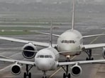 India’s major airports saw flight operations fall sharply in June and July as the West Asia conflict disrupted airspace, international routes and airline schedules. (Satyabrata Tripathy/HT Photo)