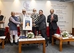 (L-R) Sudhamahi Reunathan, Harivansh, Prof Andrew M Ramroop, Sunil Sethi, Ashok Kumar Bal, Chandradath Singh(Raajessh Kashyap/HT)