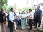 Ram, along with mayor Manjusha Nagpure, inspected locations, including Matoshri Old Age Home, Shivane-Kharadi road, Rajaram Bridge-Jawalkar Udyan stretch, Sun City-Karvenagar new bridge area (HT)