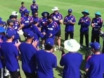 IND vs SL LIVE SCORE: Saransh Jain gets his debut cap.
