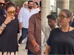 Sunita Ahuja was spotted at Jaipur airport.