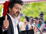 Tamil Nadu chief minister C Joseph Vijay addresses the 80th Independence Day celebrations at Fort St. George, in Chennai.(PTI)