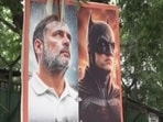 The posters come days after Gandhi, during an 'Ask Me Anything' session on Instagram, had given a witty response to the poser - Are you Batman.(Screengrab@ANI)