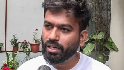 Cockroach Janata Party (CJP) founder Abhijeet Dipke speaks to the media, in Chhatrapati Sambhaji Nagar (ANI)