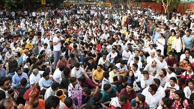 The agitation took place under the banner of “Reservation Hatao Andolan” – an Instagram-based page with around 5.6 million followers. (ANI)