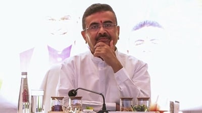 Suvendu Adhikari launched a scathing attack on what he described as “anti-national” elements on the Jadavpur University campus. (ANI) Suvendu Adhikari launched a scathing attack on what he described as “anti-national” elements on the Jadavpur University campus. (ANI)