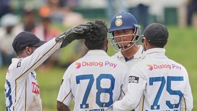 Yashasvi Jaiswal and Asitha Fernando were involved in an ugly incident (AP Photo/Eranga Jayawardena) Yashasvi Jaiswal and Asitha Fernando were involved in an ugly incident (AP Photo/Eranga Jayawardena)