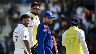 Rishabh Pant walked back to the pavilion after being retired hurt during the first day of the second Test cricket match between Sri Lanka and India. He was struck on the hand by a Lahiru Kumara delivery. (AFP) Rishabh Pant walked back to the pavilion after being retired hurt during the first day of the second Test cricket match between Sri Lanka and India. He was struck on the hand by a Lahiru Kumara delivery. (AFP)