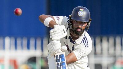 Devdutt Padikkal in action against Sri Lanka on Day 1 of second Test against Sri Lanka on Sunday. (PTI) Devdutt Padikkal in action against Sri Lanka on Day 1 of second Test against Sri Lanka on Sunday. (PTI)