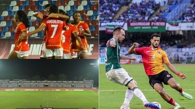 এশিয়ায় ইতিহাস রচনা ইস্টবেঙ্গলের মহিলা দলের। আর পুরুষ দল ডুবিয়ে দিল মোহনবাগানকে। এশিয়ায় ইতিহাস রচনা ইস্টবেঙ্গলের মহিলা দলের। আর পুরুষ দল ডুবিয়ে দিল মোহনবাগানকে।