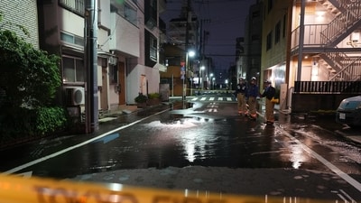 Most of the injured were hurt when they fell down or hit themselves against furniture or doors as they were caught off guard by the first quake in the morning. (AP) Most of the injured were hurt when they fell down or hit themselves against furniture or doors as they were caught off guard by the first quake in the morning. (AP)