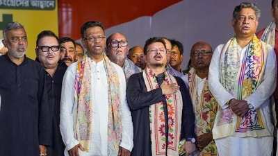 Ritabrata Banerjee—who is the Leader of the Opposition in West Bengal assembly—wants to be recognised as the Trinamool Congress, led by former West Bengal chief minister Mamata Banerjee. (PTI)