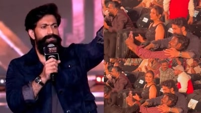 Yash stops security from dragging away fan trying to take selfie with him.