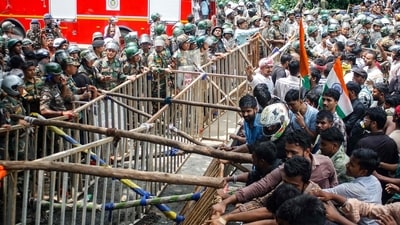 If we look closely at the undercurrents of these protests, we will find two triggers — education and employment. (AFP)