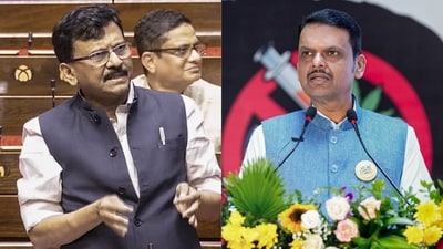 Sanjay Raut also slammed BJP's criticism of ‘Chhatron ki Goonj’ event. (Sansad TV via PTI/ @CMOMaharashtra) Sanjay Raut also slammed BJP's criticism of ‘Chhatron ki Goonj’ event. (Sansad TV via PTI/ @CMOMaharashtra)
