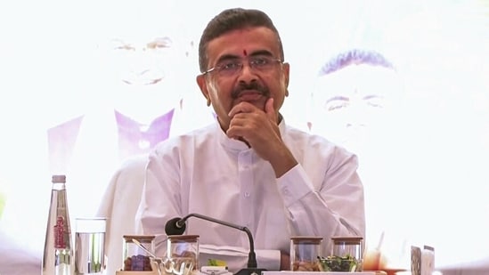 Suvendu Adhikari launched a scathing attack on what he described as “anti-national” elements on the Jadavpur University campus.