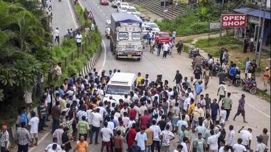 Assam cab operators prevented Meghalaya-registered vehicles from entering the state in protest against the violence that left many from their state injured and traumatised. (PTI)