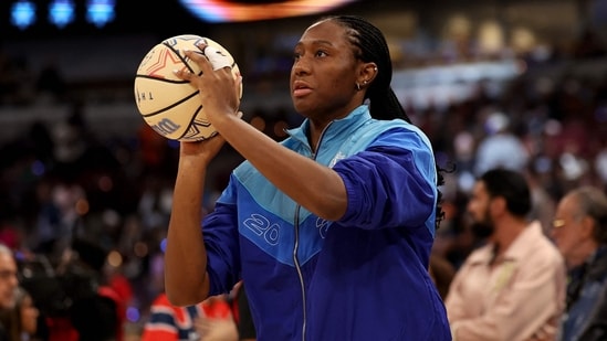 Aliyah Boston was ruled out for the game against Chicago Sky on Sunday.(Getty Images via AFP)
