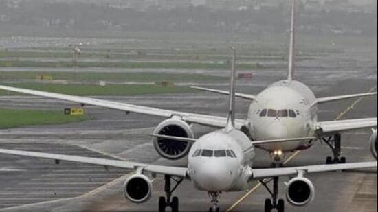 India’s major airports saw flight operations fall sharply in June and July as the West Asia conflict disrupted airspace, international routes and airline schedules. (Satyabrata Tripathy/HT Photo)