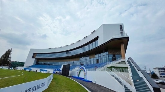 The new stadium is beautiful.