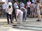 11 personnel deployed round the clock; security tightened 3 days after Vinod Panu was shot dead inside court premises. (HT File)