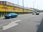 A CRRI team conducted an on-site technical inspection last week, assessing the adhesion and bonding condition of the mastic asphalt with the underpass surface, (Sunil Ghosh/HT Photo)