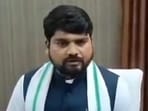 Chaitar Vasava continues to be a legislator because the state assembly has not issued the order to disqualify him (Videograb)