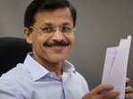 Tukaram Mundhe, Commissioner of the Maharashtra Food and Drug Administration (FDA), addresses the media during a press conference in Mumbai, 