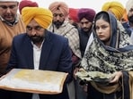 Bhagwant Mann’s wife, Dr Gurpreet Kaur, made the allegations after attending a Teej function in Patiala.