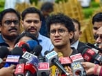 CJP Spokesperson Saurav Das speaks to media at Supreme Court premises, in New Delhi on Tuesday.