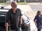 Tehelka magazine founder Tarun Tejpal at the High Court of Bombay at Goa for the judgement in a sexual assault case. (ANI)